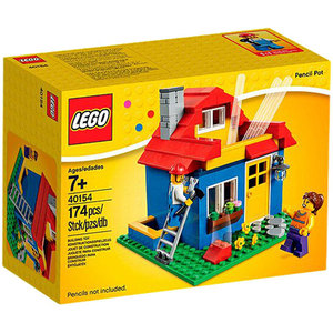 全新现货 LEGO 乐高 40154 房屋笔筒铅笔罐 办公用品绝版拼插积木
