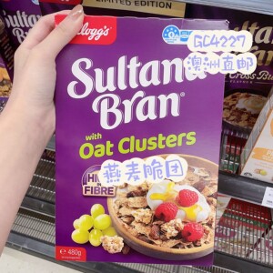 澳洲代购直邮Kelloggs家乐氏Sultana Bran葡萄干燕麦麸皮麦片420g