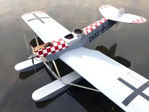 dwhobby电动模型像真遥控轻木水机套材固定翼带水鞋浮筒空机汉莎