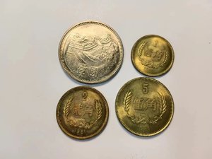 1981年长城币正品套装保真一元五角一角二角硬币各一枚共四个