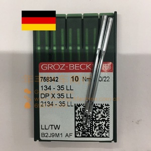 德国格罗茨134-35LL左斜直线皮革刀针 DPx35LL 剑尾工业缝纫机针