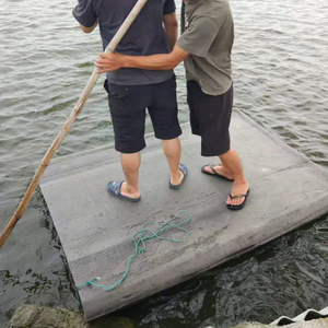 撒网浮板硬泡沫筏平板船虾蟹养殖浮板船皮筏捕渔自制钓鱼浮台排船