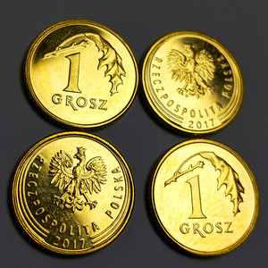 【全店任意满6件包邮】波兰1格罗希  直径15MM 单枚价 外国硬币