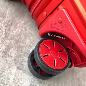 。日默瓦轮子拉杆箱脚轮配件旅行箱万向轮红色联名款SUPREME密码