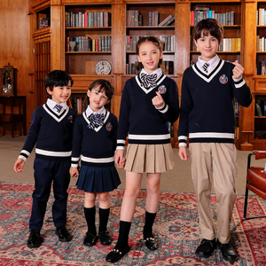 儿童秋冬学院风校服中小学生长袖英伦班服套装幼儿园园服女孩裙子