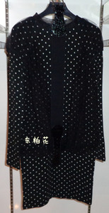 CHEZCOCO 雪蔻 2013秋装 专柜正品 浮夸网纱波点裙 1133430218.
