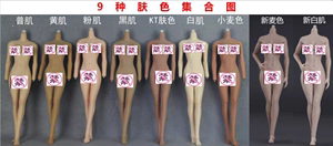 1/6 岚JOQ-10多款女兵人 新体型 拆脚连脚 可动 包胶素体欧美大胸