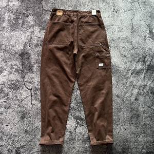硬派重磅13oz阿美咔叽美式复古伐木裤多口袋工装耐磨帆布休闲长裤