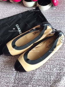 现货 37号一双 miya爱尔兰  chanel香奈儿 米拼黑 芭蕾舞 平底鞋