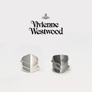日本代购Vivienne Westwood西太后两种戴法纯银三联盔甲戒指2色