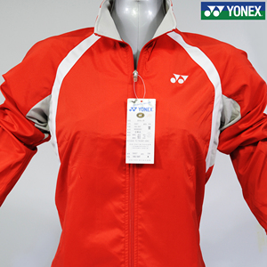 YONEX尤尼克斯58007高端羽毛球服上衣长装运动风衣红色女款亏本价
