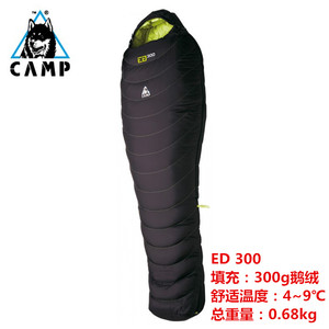 坎普CAMP ED300 户外露营超轻保暖鹅绒羽绒睡袋