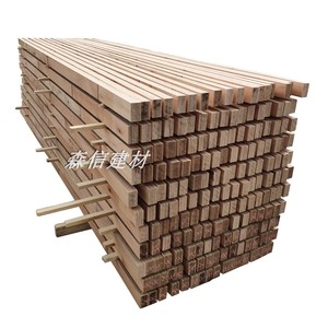 工厂价格 铺地暖管道用木龙骨LVL单板层积材木方