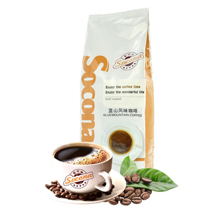 Socona金标系列 精选蓝山风味咖啡豆454g 新鲜烘焙现磨纯黑咖啡粉