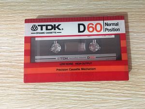 TDKD60录音带空白磁带卡带高品质录音磁带82版90分钟复读机二类带
