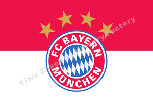 德甲 拜仁慕尼黑足球俱乐部旗帜 FC Bayern Munich 拜仁队旗