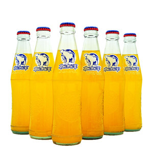 老北京 北冰洋汽水 桔子橙汁味248ml*6瓶 玻璃瓶桔汁橙汁果汁饮料