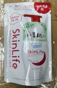 日本COW牛乳skinlife祛痘洁面泡沫洗面奶180ml补充装