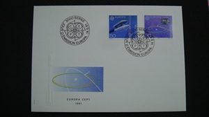 5T  瑞士 1991年 欧罗巴  有效载荷整流罩 火箭邮票首日封