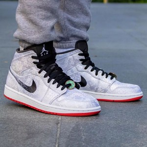 代购Jordan 1 x CLOT AJ1陈冠希联名白丝绸铜线 篮球鞋CU2804-100