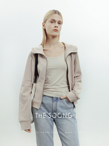 THESOONG/空调房里奶茶卫衣2.0升级版夏季针织面料开衫薄款外套女