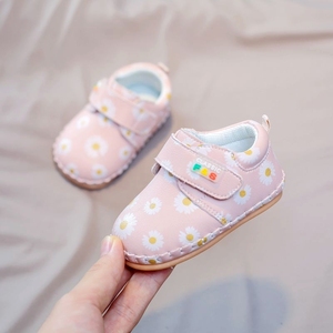 春季学步鞋婴幼儿公主鞋软底透气单鞋6-12个月一岁周岁女宝宝鞋子