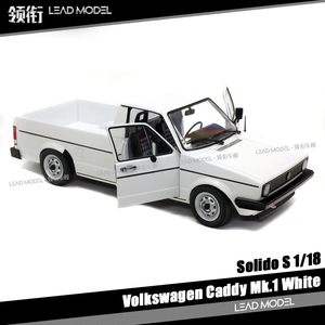 现货|大众 Caddy Mk.1 1981 Solido 1/18 白皮卡车模型 双开门