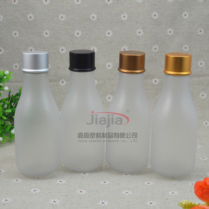 化妆品包材可爱150ml葫芦型PET塑料纯露瓶蒙砂花水瓶哑银铝盖