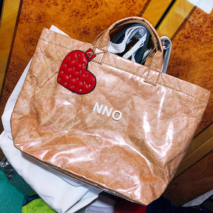 包邮KIMI家韩版2018新款透明牛皮纸防水大购物袋手提袋 MI76059