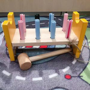 宜家国内代购 乌斯塔玩具锤击块儿童益智玩具木质敲敲乐多色