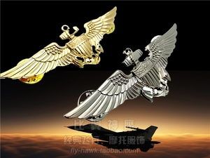 海军航空兵NAVY合金金属飞行徽章海航G1皮衣空军胸针帽徽