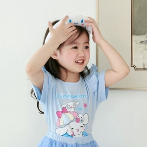 韩国南大门童装代购24夏款新上衣 女童卡通朋友菲边短袖T恤BLBL