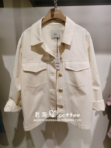 现折扣韩国专柜代购ROEM春女装韩版长袖休闲短外套上衣JK923G12