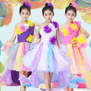 环保服装儿童时装秀幼儿园手工亲子装材料diy走秀衣服表演出服装