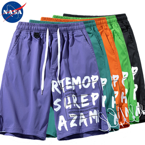 NASA联名男士短裤夏季新款五分裤个性潮牌男女裤子学生透气休闲裤