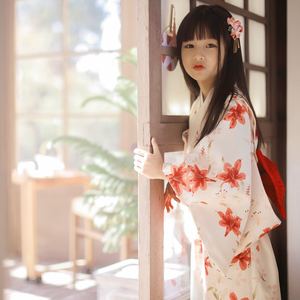 【和服出租】桔子点点日本儿童和服日式女童连衣裙中国风小百合