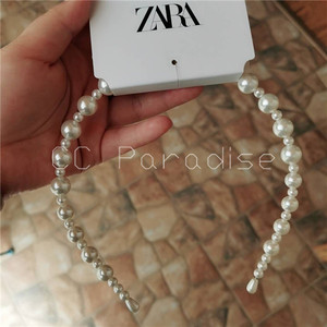 ZARA新款人造珍珠发箍发带发夹发饰