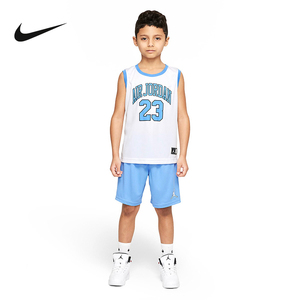 NIKE KIDS耐克小童背心套装运动男小童无袖T恤运动球衣CZ1992-412