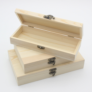 木盒子木质礼品包装盒家用证书证件收纳盒定制大小号实木翻盖木盒