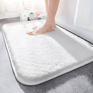 Bathroom Super Thick Fluff Fiber Bath Mat Shower Room Rugs M