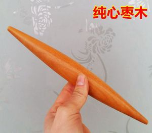 饺子皮专用两头尖擀面杖带弧度擀面棍饺子棍枣木 实木擀面杖包邮