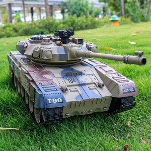 T90可开炮对战遥控坦克玩具虎式益智儿童男孩摇控汽车电动模型