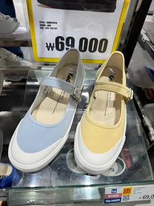 韩国直邮代购 keds 玛丽珍 淡蓝 淡黄 新款 布鞋 百搭 学生鞋