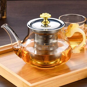 高硼硅耐热玻璃茶壶加厚龙把不锈钢过虑泡茶器多款特价包邮茶壶