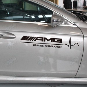 C级改装车门贴纸 E级反光装饰拉花S级AMG车身个性腰线车贴A级贴画