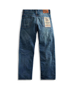RRL 经典常青款  5口袋水洗宽松直筒牛仔裤