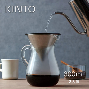 日本KINTO手冲咖啡套装免滤纸304不锈钢咖啡滤杯过滤器咖啡分享壶