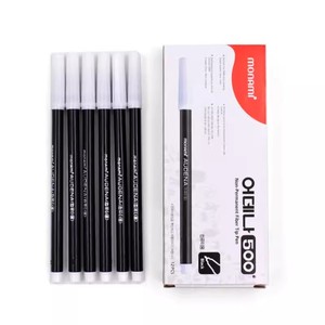 慕那美韩国进口monami慕娜美电脑考试专用笔黑色学生学校纤维水笔