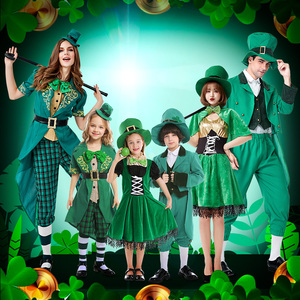 St. Patrick's Day圣帕特里克节绿色节爱尔兰妖精狂欢节表演服装