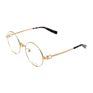 trussardi眼镜素颜轻眼镜框女圆形复古杜鲁萨迪眼镜VTR280F
